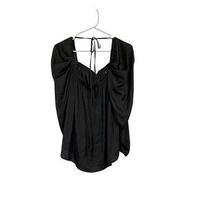 Kobi Halperin Womens Dina Satin‎ Pleated Top Blouse Shirt BHFO 5565 NWT Size XS